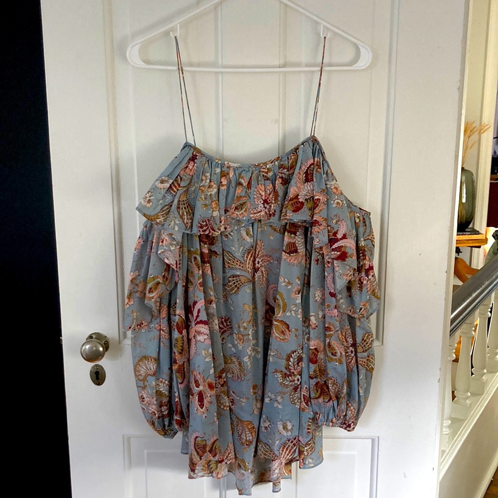 ZIMMERMAN *gorgeous* off shoulder ruffle blouse, size 3 (large)